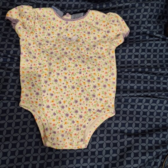 koala kids onesie 0-3 months purple flowers - Picture 1 of 10